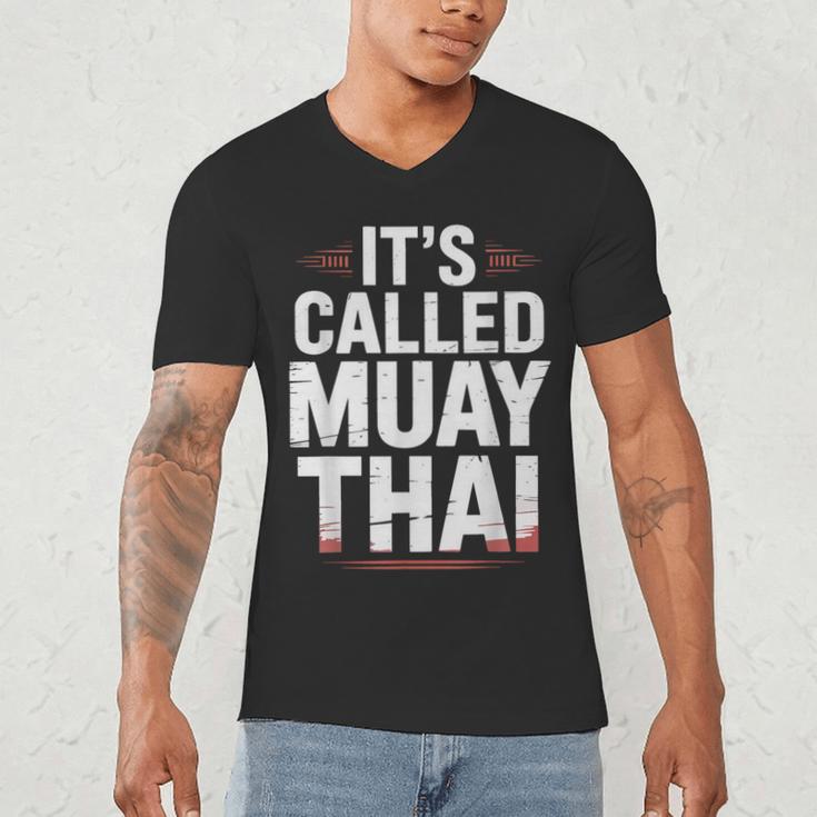 Muay Thai Condition Humor Lifestyle Identity Training Men's V-Neck T-Shirt