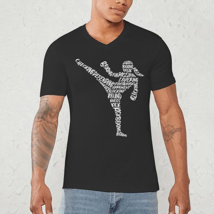 Muay Thai Martial Arts Typography Kickboxer Girls Kickboxing Men's V-Neck T-Shirt Muay Thai Martial Arts Typography Kickboxer Girls Kickboxing Men's V-Neck T-Shirt
