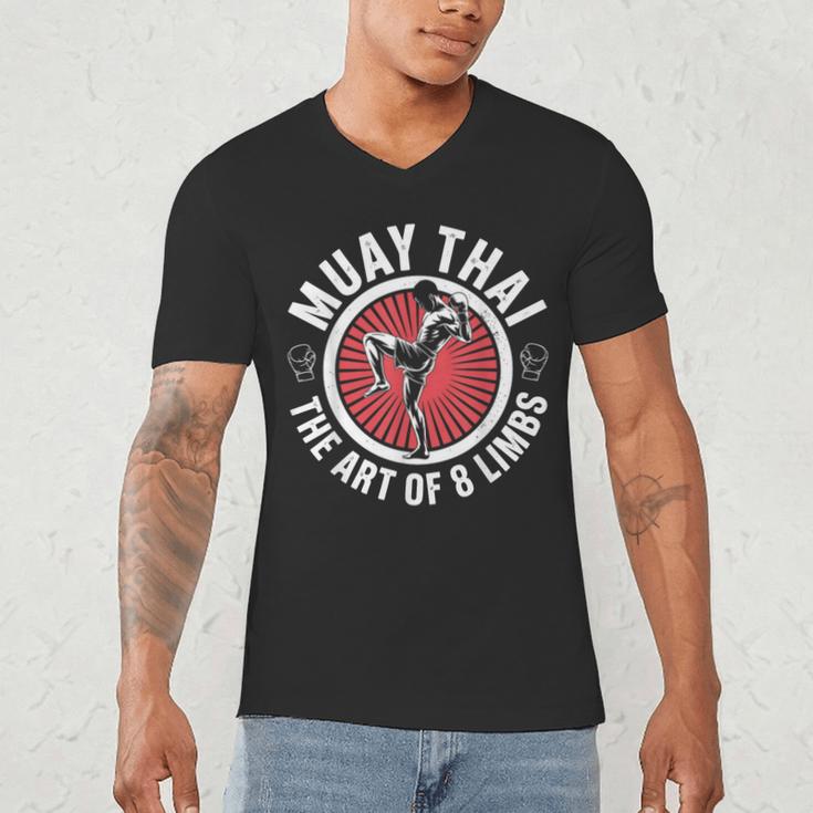 Muay Thai For Men Women Kids Mixed Martial Arts Men's V-Neck T-Shirt
