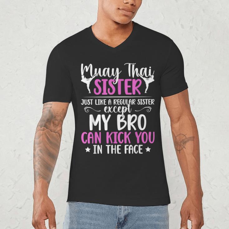 Muay Thai Sister Definition Muay Thai Sis Men's V-Neck T-Shirt Muay Thai Sister Definition Muay Thai Sis Men's V-Neck T-Shirt