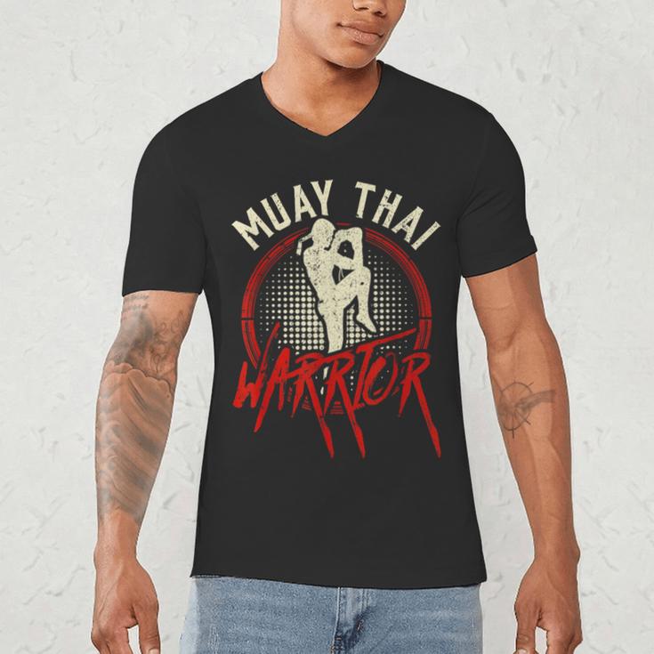Muay Thai Warrior Fighter Boxing Martial Arts Hobby Men's V-Neck T-Shirt Muay Thai Warrior Fighter Boxing Martial Arts Hobby Men's V-Neck T-Shirt