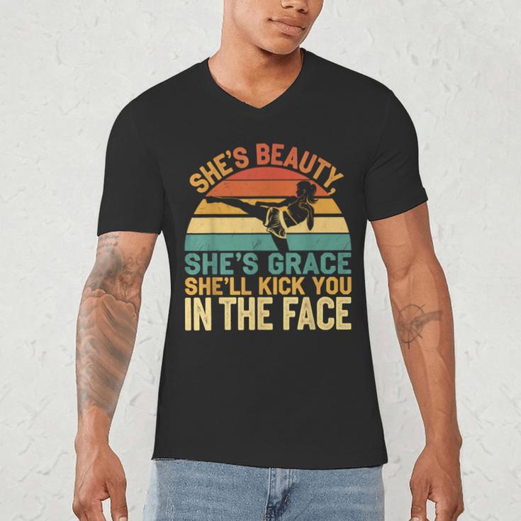 Muay Thai For Women Muay Thai Men's V-Neck T-Shirt Muay Thai For Women Muay Thai Men's V-Neck T-Shirt
