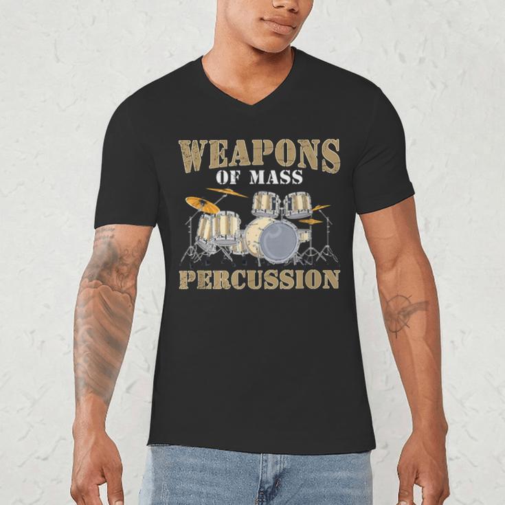 Rock Band Musical Instrument Drum Kit Men's V-Neck T-Shirt Rock Band Musical Instrument Drum Kit Men's V-Neck T-Shirt