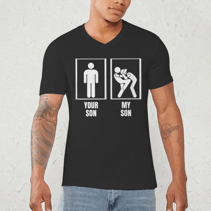 Your Son My Son Dad Father Mom Mother Muay Thai Men's V-Neck T-Shirt Your Son My Son Dad Father Mom Mother Muay Thai Men's V-Neck T-Shirt