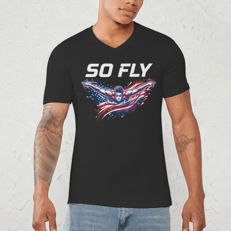 Swim Art For Men Women Kids Swimmer Swim Team Swimming Men's V-Neck T-Shirt