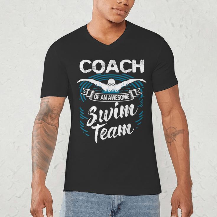 Swim Coach Professional Instructor Swimming Lesson Sport Men's V-Neck T-Shirt Swim Coach Professional Instructor Swimming Lesson Sport Men's V-Neck T-Shirt