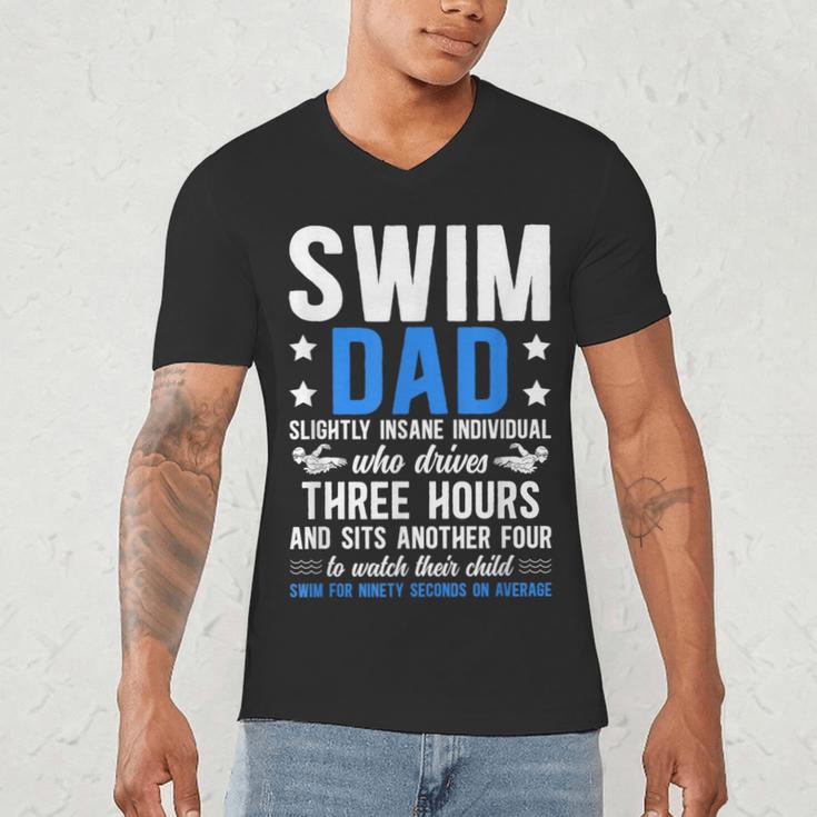 Swim Dad Definition Dad Of A Swimmer Father Swimming Dad Men's V-Neck T-Shirt Swim Dad Definition Dad Of A Swimmer Father Swimming Dad Men's V-Neck T-Shirt