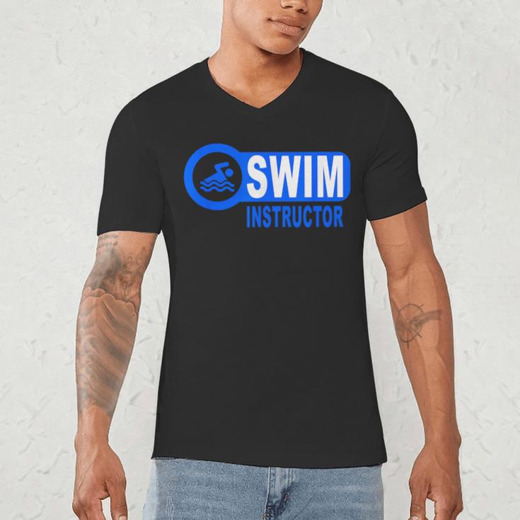Swim Instructor Swimming Teacher Classes Men's V-Neck T-Shirt Swim Instructor Swimming Teacher Classes Men's V-Neck T-Shirt