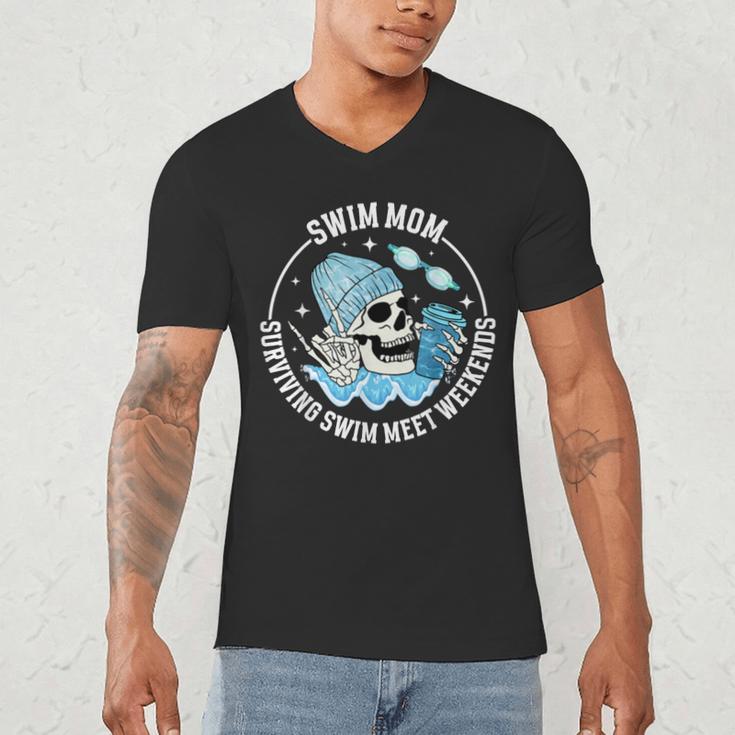 Swim Meets Swim Mom Of A Swimmer Mom Swim Mama Swimming Mom Men's V-Neck T-Shirt Swim Meets Swim Mom Of A Swimmer Mom Swim Mama Swimming Mom Men's V-Neck T-Shirt