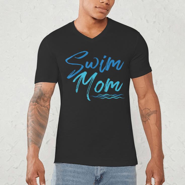 Swim Mom Swimming Cute Men's V-Neck T-Shirt Swim Mom Swimming Cute Men's V-Neck T-Shirt