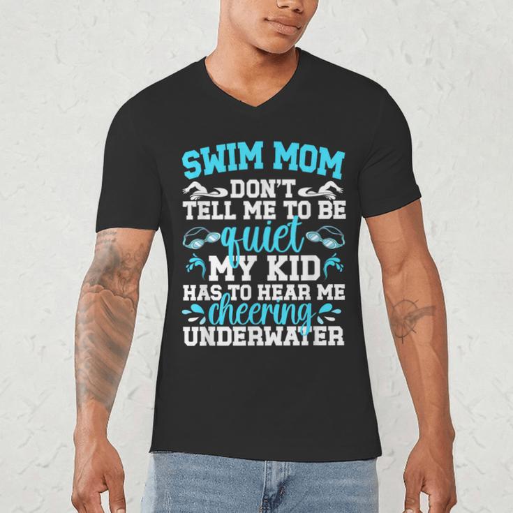 Swim Mom Swimming Mom Of A Swimmer Mama Men's V-Neck T-Shirt Swim Mom Swimming Mom Of A Swimmer Mama Men's V-Neck T-Shirt