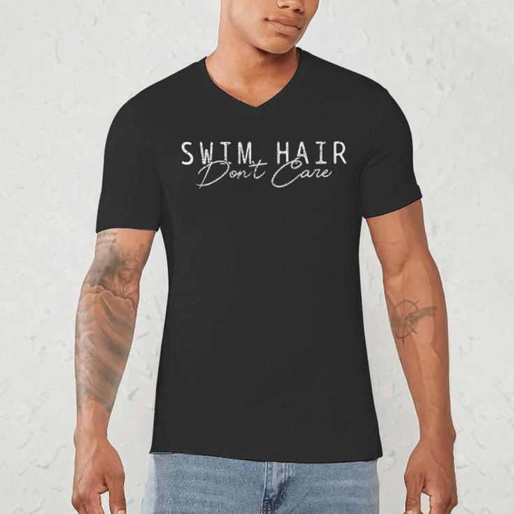 Swim Swimming Tshirt Swim Hair Men's V-Neck T-Shirt Swim Swimming Tshirt Swim Hair Men's V-Neck T-Shirt