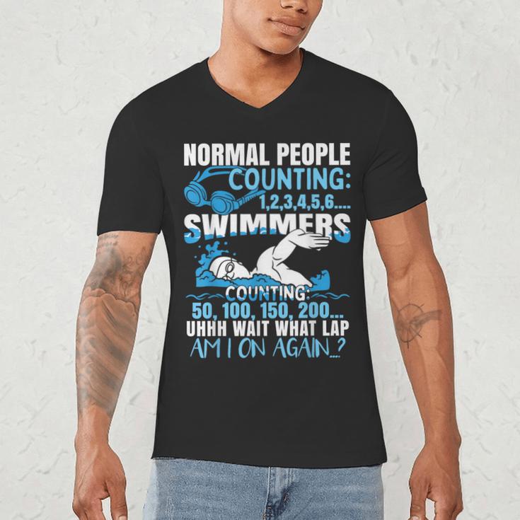 Swimming Humor Swim Men's V-Neck T-Shirt Swimming Humor Swim Men's V-Neck T-Shirt