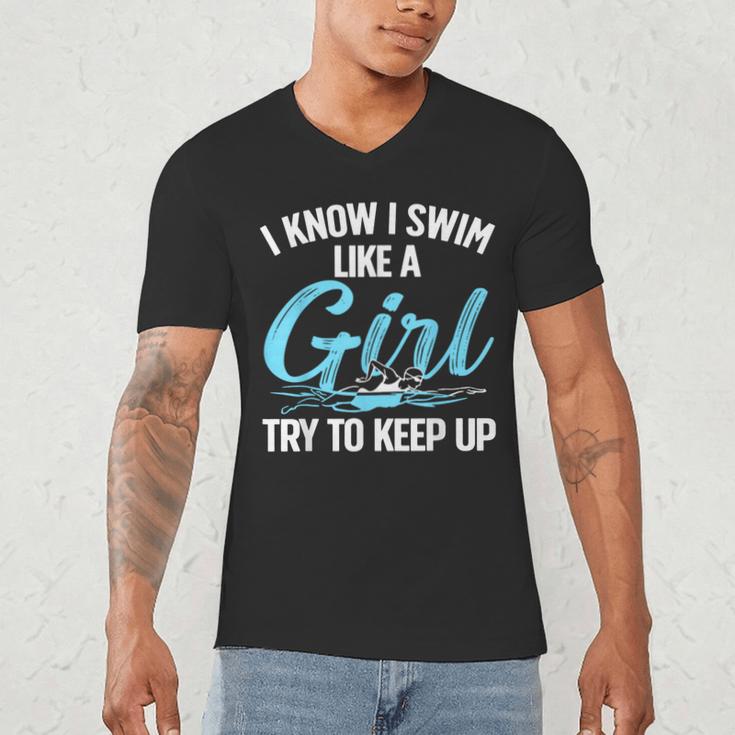 Swimming For Men Women Kids Swimmer Swim Lovers Men's V-Neck T-Shirt Swimming For Men Women Kids Swimmer Swim Lovers Men's V-Neck T-Shirt