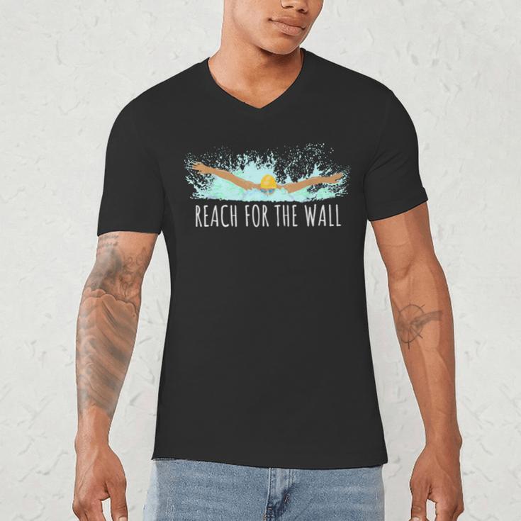 Swimming Swim Team Gear For a Swimmer Quote Saying Men's V-Neck T-Shirt