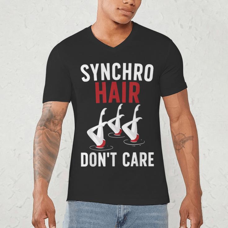 Synchronized Swimming Art For Men Women Synchronized Swim Men's V-Neck T-Shirt