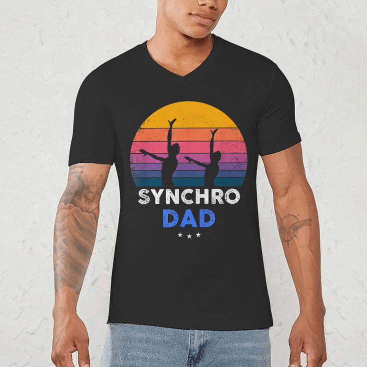 Synchronized Swimming Synchro Dad Men's V-Neck T-Shirt Synchronized Swimming Synchro Dad Men's V-Neck T-Shirt