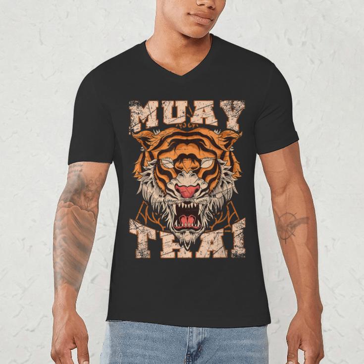 Tiger Asia Ninja Muay Thai Men's V-Neck T-Shirt