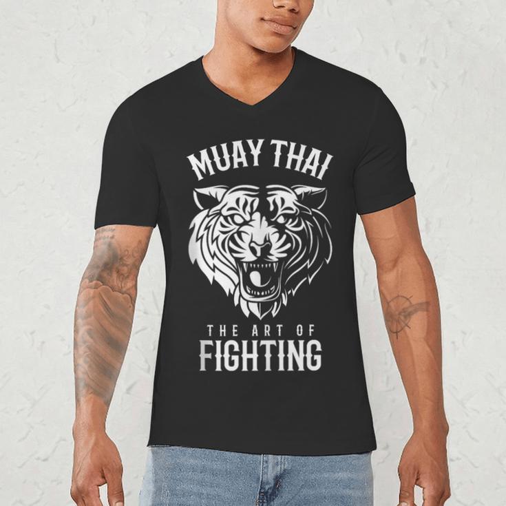 Tiger Muay Thai And Kickboxing Men's V-Neck T-Shirt Tiger Muay Thai And Kickboxing Men's V-Neck T-Shirt