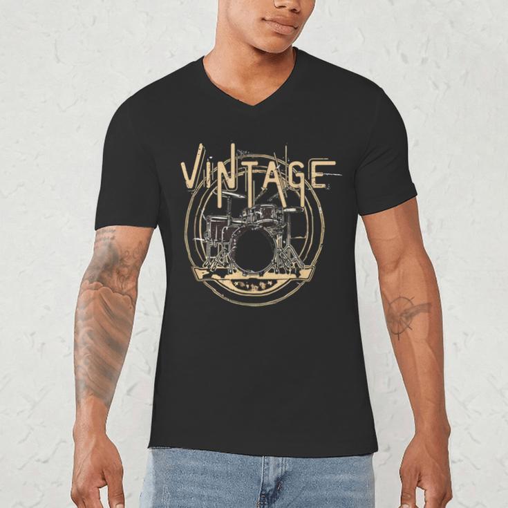 Vintage Drum Kit Men's V-Neck T-Shirt