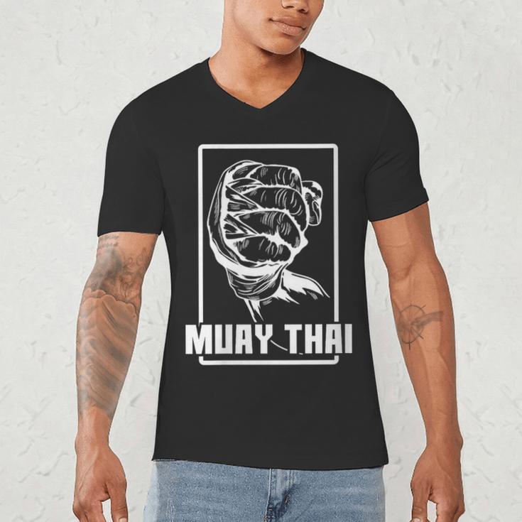 Women's Muay Thai Boxing Arm Men's V-Neck T-Shirt Women's Muay Thai Boxing Arm Men's V-Neck T-Shirt