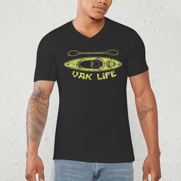 Yak Life Kayaker Or Canoeist Men's V-Neck T-Shirt Yak Life Kayaker Or Canoeist Men's V-Neck T-Shirt