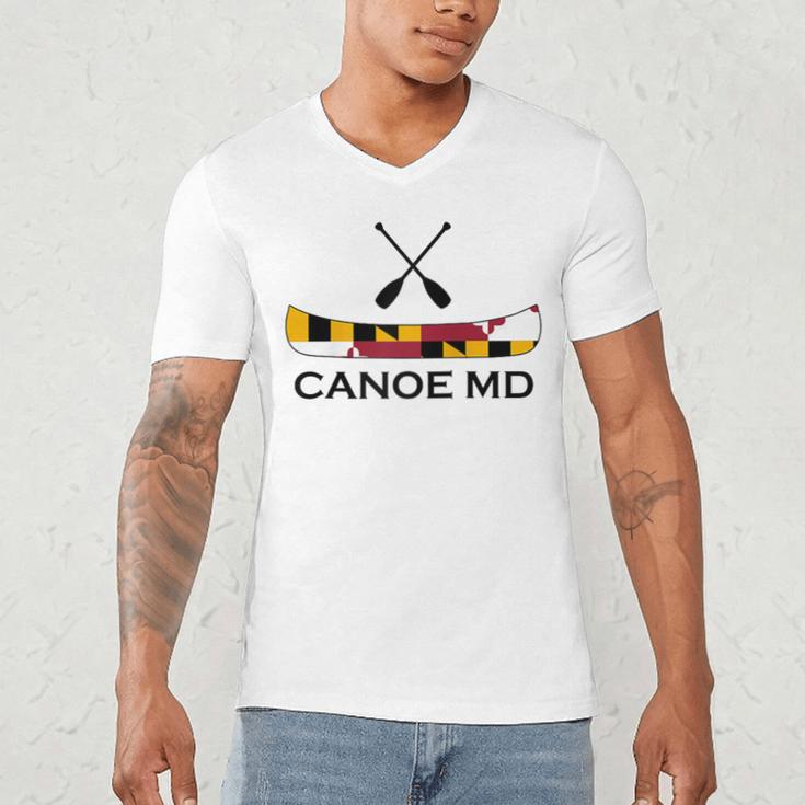 Canoe Maryland Raglan Baseball Tee Men's V-Neck T-Shirt