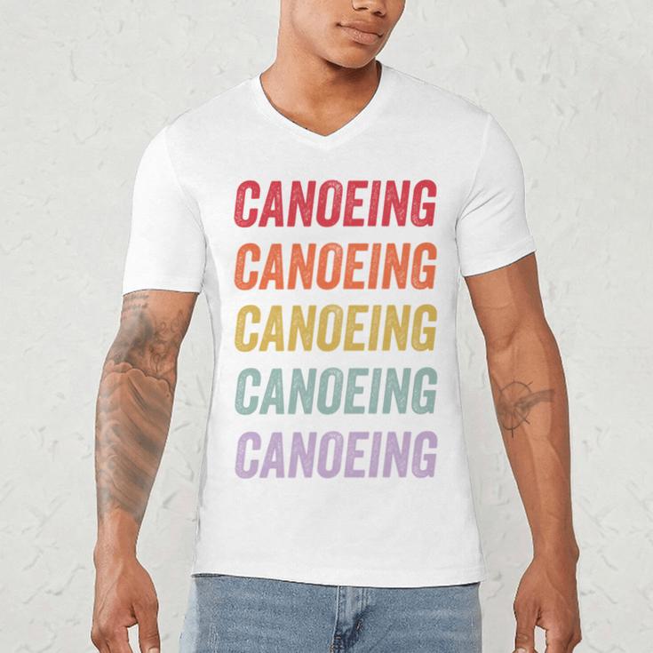 Canoeing Sweatshirt Men's V-Neck T-Shirt Canoeing Sweatshirt Men's V-Neck T-Shirt