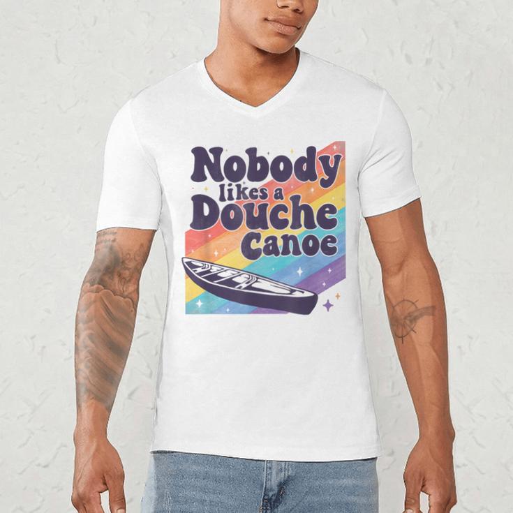 Don’t Be a Douche Canoe Saying Men's V-Neck T-Shirt