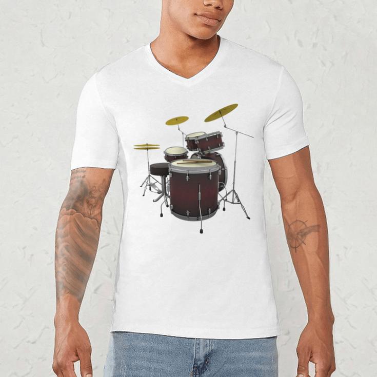 Drummer Drum Kit Premium Tri-Blend Men's V-Neck T-Shirt Drummer Drum Kit Premium Tri-Blend Men's V-Neck T-Shirt
