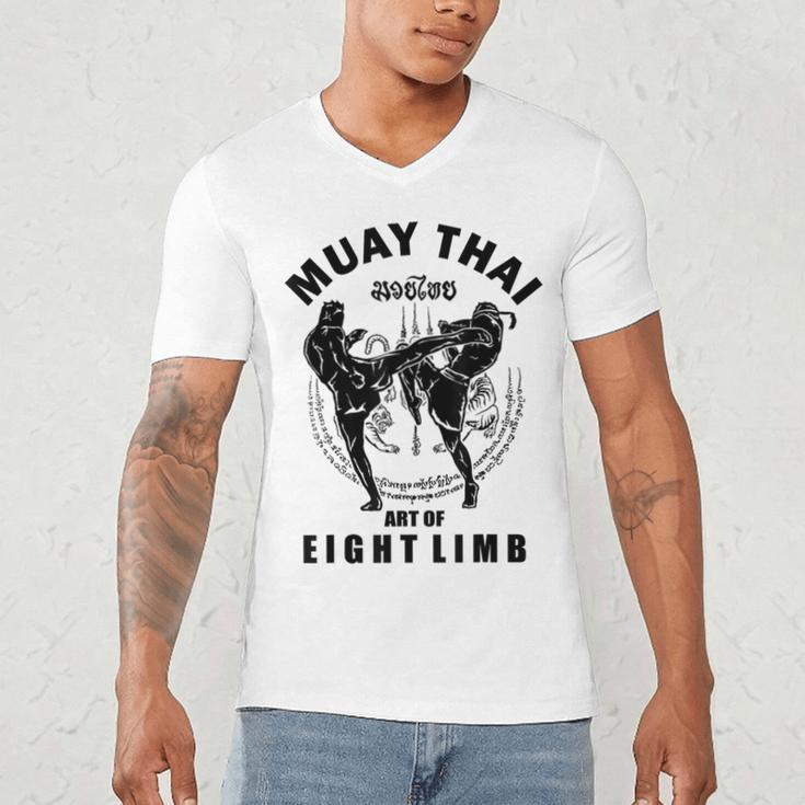 Muay Thai Art Of Eight Limb Men's V-Neck T-Shirt