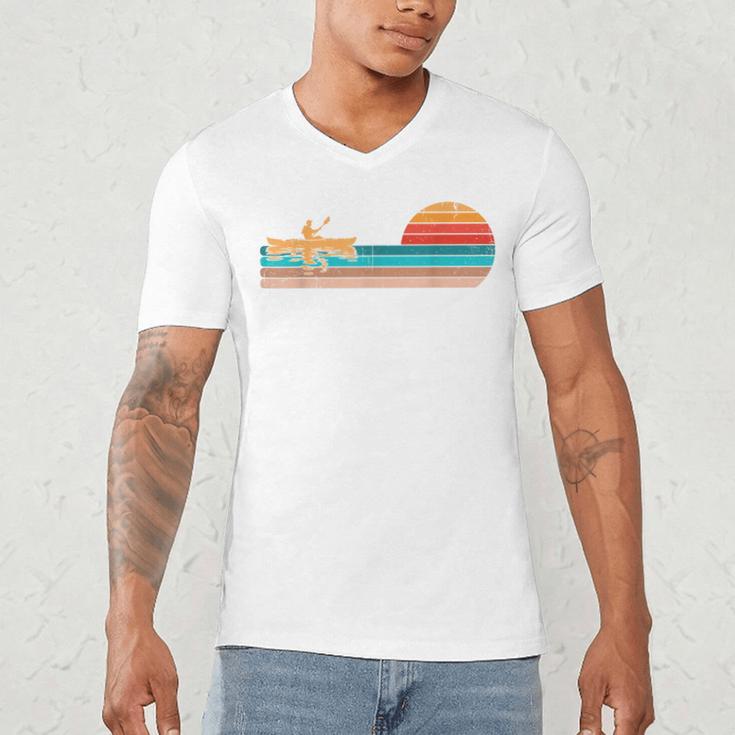 Retro Vintage For Canoeists And Paddle Men's V-Neck T-Shirt
