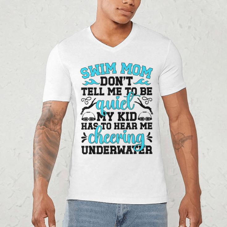 Swim Mom Swimming Mama Of A Swimmer Mom Swim Mother Men's V-Neck T-Shirt Swim Mom Swimming Mama Of A Swimmer Mom Swim Mother Men's V-Neck T-Shirt