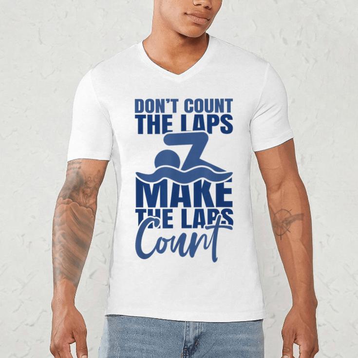 Swimmer Saying Swimming Motivation Professional Swimmer Men's V-Neck T-Shirt
