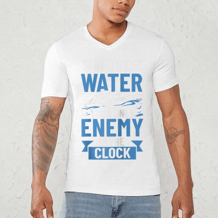 Swimming Enthusiast Swimming Expert Swimming Lover Swimmer Raglan Baseball Tee Men's V-Neck T-Shirt Swimming Enthusiast Swimming Expert Swimming Lover Swimmer Raglan Baseball Tee Men's V-Neck T-Shirt