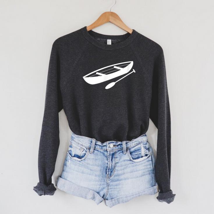 Canoeing Kayaking Canoe Tshirt Raglan Sleeve Sweatshirt