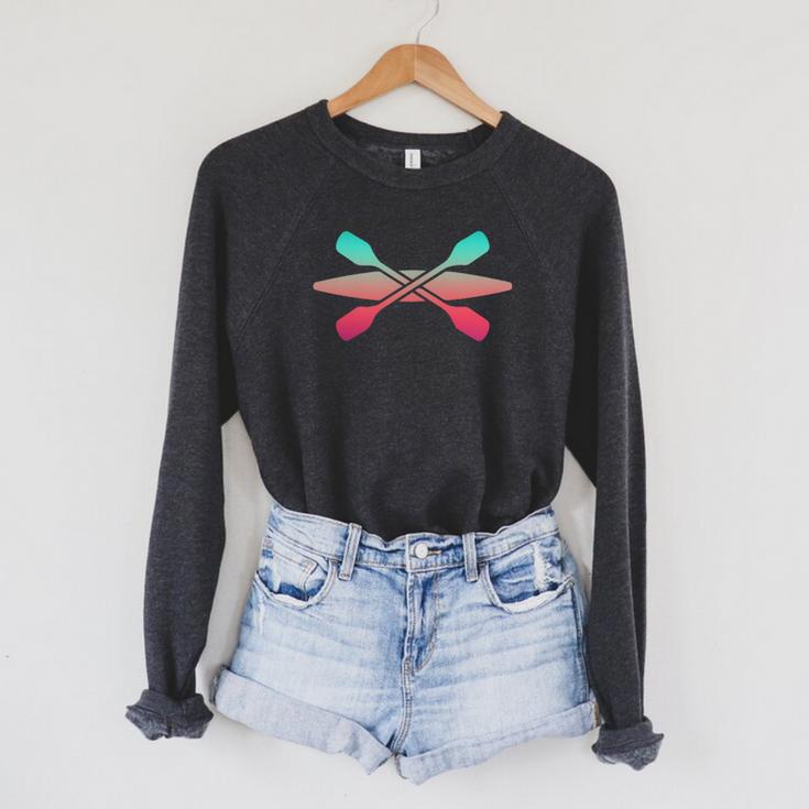 Kayak Lover Kayaking Canoe Paddling Water Sport Kayaker Raglan Sleeve Sweatshirt