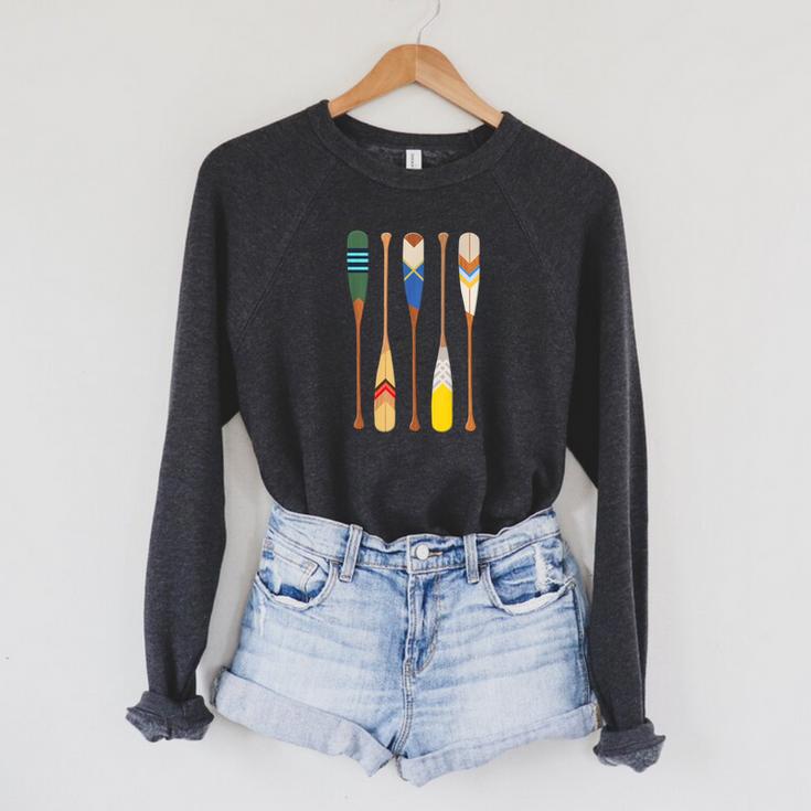 Paddle Canoe Raglan Sleeve Sweatshirt