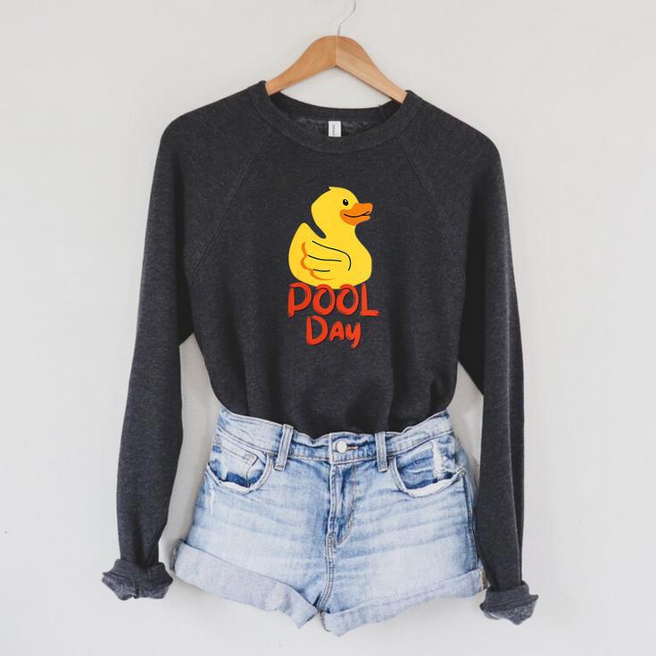 Pool Swimming Day Raglan Sleeve Sweatshirt