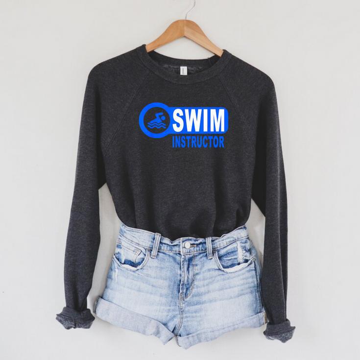 Swim Instructor Swimming Teacher Classes Raglan Sleeve Sweatshirt