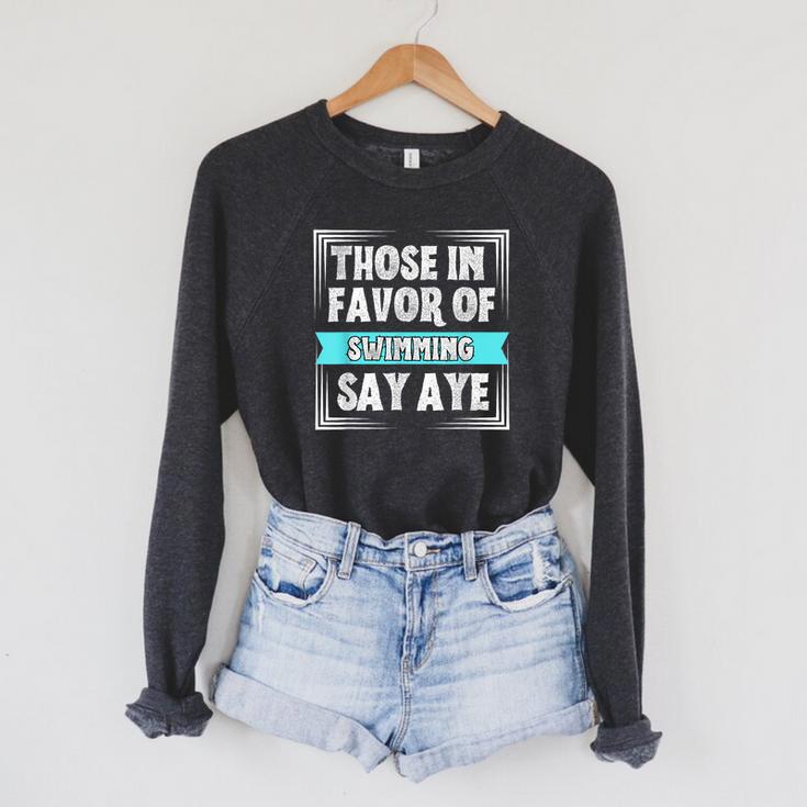 Swimming Swim Swimmer Raglan Sleeve Sweatshirt