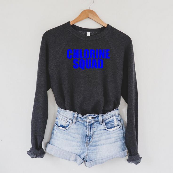 Chlorine Crew Swimming Raglan Sleeve Sweatshirt Chlorine Crew Swimming Raglan Sleeve Sweatshirt