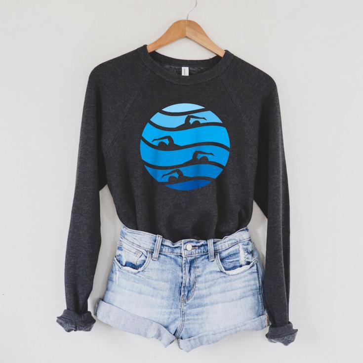 Swimming Freestyle Raglan Baseball Tee Raglan Sleeve Sweatshirt Swimming Freestyle Raglan Baseball Tee Raglan Sleeve Sweatshirt