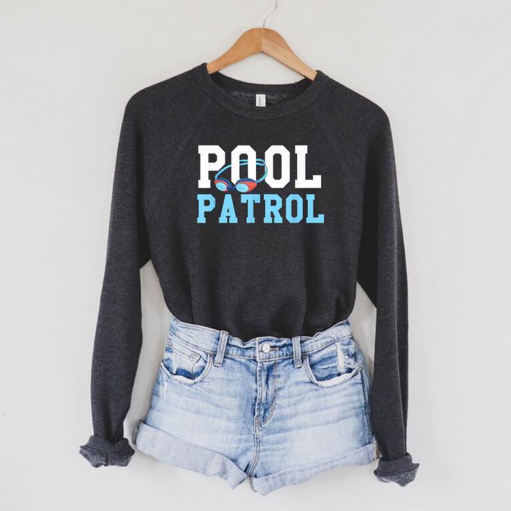 Swimming Swimmer Swim Pool Patrol Coach Dad Raglan Sleeve Sweatshirt Swimming Swimmer Swim Pool Patrol Coach Dad Raglan Sleeve Sweatshirt