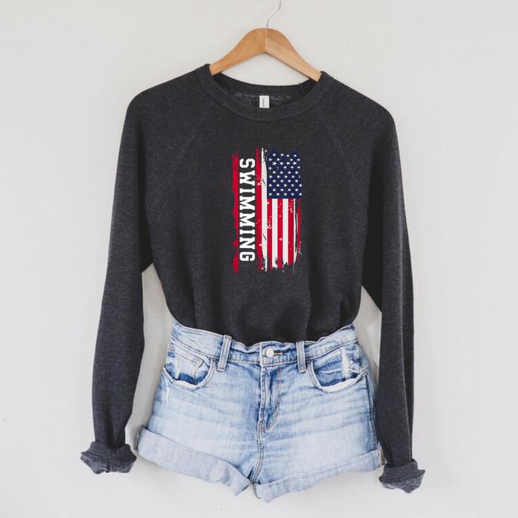 Swimming And Swimmers Raglan Sleeve Sweatshirt