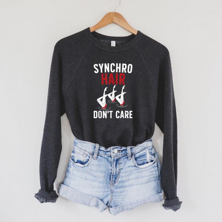 Synchronized Swimming Art For Men Women Synchronized Swim Raglan Sleeve Sweatshirt