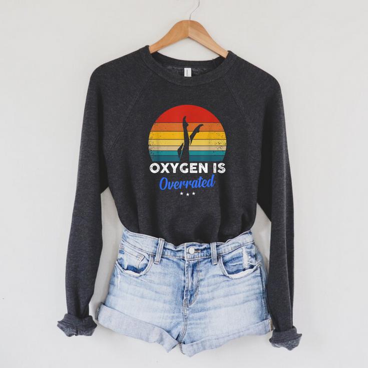 Synchronized Swimming Oxygen Is Overrated Raglan Sleeve Sweatshirt