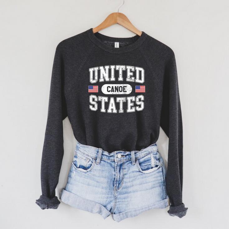 United States Canoe Canoeing Raglan Baseball Tee Raglan Sleeve Sweatshirt