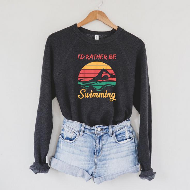 Water Rat Water Sports Hobby Swimming Club Swimming Raglan Sleeve Sweatshirt Water Rat Water Sports Hobby Swimming Club Swimming Raglan Sleeve Sweatshirt