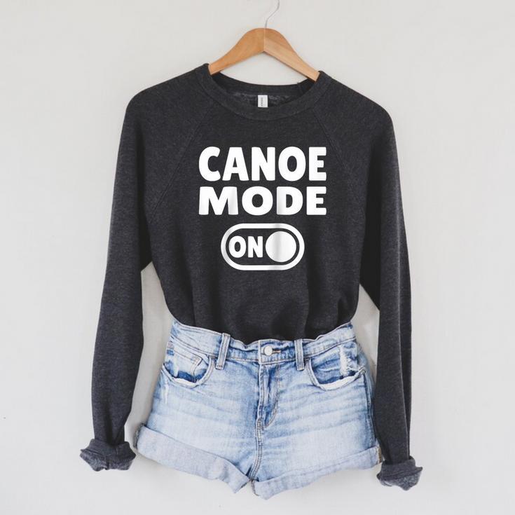 Canoe Mode ON Paddling Adventure Lake River Canoeing Raglan Baseball Tee Raglan Sleeve Sweatshirt